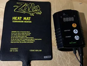 Bn-link 857333007974 Digital Thermostat Controller With Zilla Heat Mat 8 X 6 Used/tested