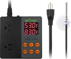 Bnq-t9 Bn-link Digital Temperature Controller Heating Cooling 2-stage Outlet Thermostat