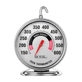 Ot-01 Bohk Large 2.36 Inch Dial Oven Thermometer With Bold Numbers Clear Toughened Glass