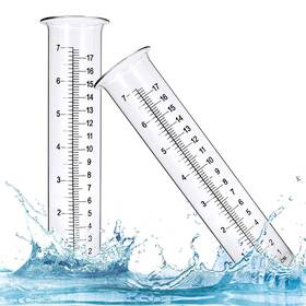 Bomex 658564123639 Rain Gauge Outdoor 7 Inch Capacity Replacement Tube Glass For Yard