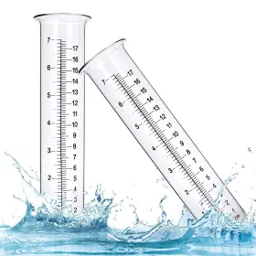 Bomex 658564123639 Rain Gauge Outdoor 7 Inch Capacity Replacement Tube Glass For Yard