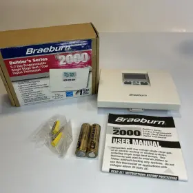 2000-120-001 Braeburn Thermostat 5-2 Day Programmable Heat/cool Single Stage