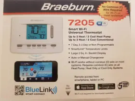 7205 Braeburn 313015176142 Digital Programmable Wi-fi Thermostat White