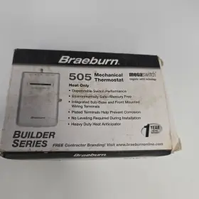 Braeburn 676602005052 505 Heat Only Mechanical Thermostat 24v Builder Series