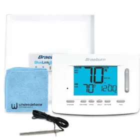 7500-c Braeburn 7500 Universal Wireless Programmable Thermostat For Home Heating And Cooling