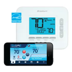 8205 Braeburn Universal 3h/2c Smart Wi-fi Programmable Thermostat With Bluelink