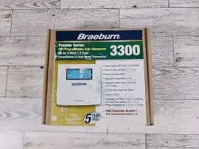 Braeburn 833732001645 3300 Premier Series Thermostat 3 Heat / 2 Cool Conventional And Pump