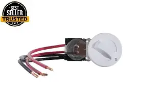 Branded 445052076000 Cadet Thermostat Kit Double-pole 22 Amp White For In-wall Electric Heaters. New