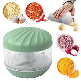Bridzon Gp-001 Portable Hand-powered Garlic Mincer Mini Manual Food Chopper For Small Kitch