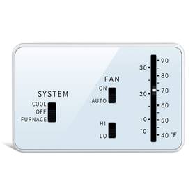 Briidea 779288404830 Rv Thermostat Analog Cool Only/furnace White