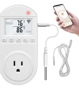 Br-135 Briidea Smart Wifi Temperature Control Outlet Compatible With Alexa And Google Assistant