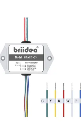 Htacc-03 Briidea C-wire Power Adapter Use For 24v Honeywell Home Thermostats