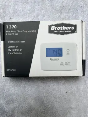T370 Brothers Heat Pump Non Programmable 2 1 Cool Thermostat-brand New