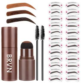 Brvn Brvnbrowstamp-03 Eyebrow Stamp Stencil Kit And 34 Reusable Stencils For
