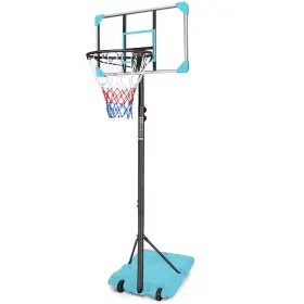 Btmway 744759733306 Indoor And Outdoor Portable Mini Basketball Hoop Goal System With Base Whe