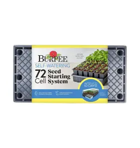 96004 Burpee Self-watering Seed Starter Tray 72 Cells Fast Ship