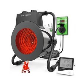 Buyplus Ptc02 Greenhouse Heater With Digital Thermostat 1500w Outdoor He... Fast Ship