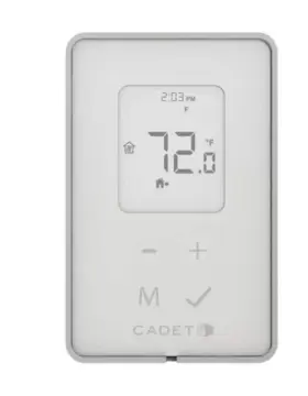 Tep362dw Cadet Programmable Electronic Thermostat - White 3600w