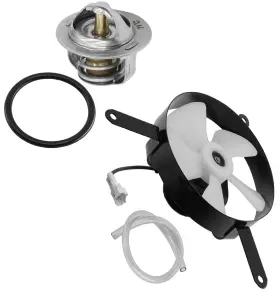 Yfm700r Caltric Tm117 Or317 Thermostat O-ring And Radiator Fan For Yamaha Raptor 700 2006-2012