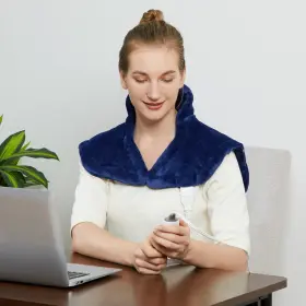 Karen-20230803-01 Caromio Weighted Heating Pad For Neck And Shoulders - Ul Certified 2.2lb Lar