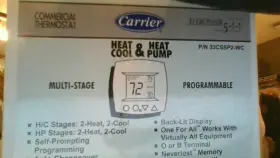 33cssp2-wc Carrier Debonair Commercial 5-1-1-day Programmable Thermostat