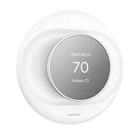 Casebot 840173968048 Wall Plate Cover Compatible With Google Nest Thermostat 2020 Practical