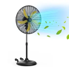 Sfs1-500b3iw Ccgiru 5300 Cfm 20 Inch High Velocity Oscillating Pedestal Fan 3-speed Professional Sta