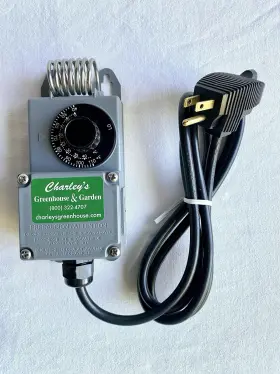 E3124 Charly S Charley Waterproof Greenhouse Thermostat With Power Cord