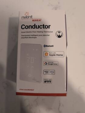 Chemelex Nuheat 2000005250 Conductor Smart Programmable Floor Heat Thermostat Uwg5-4999-nv