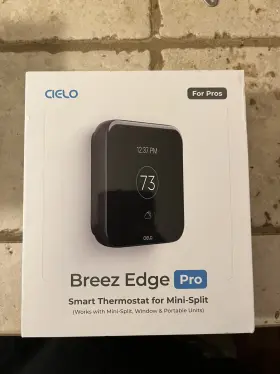 Ed101wa Cielo Breez Edge Pro Mini-split Smart Thermostat Black Heating And Cooling