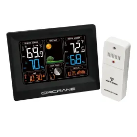 Sh-ws-002bl Circrane Wireless Weather Station True Color Digital Thermometer Va-lcd Colo