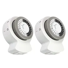Dcit-00012p-dc Clear Power 2-pack Indoor Timer 1 Polarized Outlet 24 Hour Plug-in Mechanic