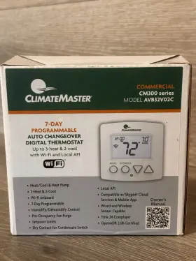 Avb32v02c Climatemaster Wifi Thermostat Cm300 New - Unused