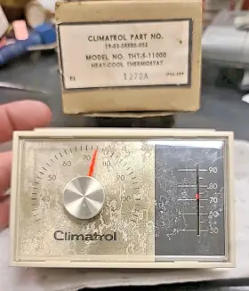 19-03-0719c-002 Climatrol Vintage Climathrol Heat/cool Thermostat Model Tht-5-11000