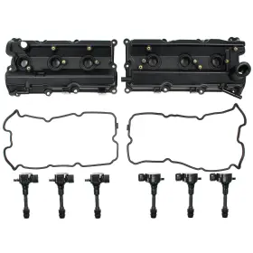 Cnvg-d1293g Cns Left And Right Engine Valve Cover With Gasket Ignition Coil Set Compatible W