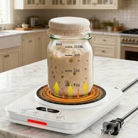 Coanto 2025004 Sourdough Starter Warmer With 1 F Precision Thermostat - 24h Timer &