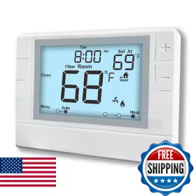 B0dzwss6n5 Coiiwsei Programmable Thermostat For Home Hvac Systems Multi-stage 2 Heat/2