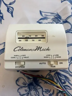 7330g335 Coleman Coleman- Mach Used Not Tested 6 Wire Ac/ Heat Wall Thermostat