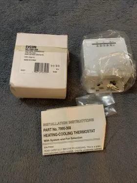 7990-368 Coleman Vintage Evcon Heat-cool Thermostat Low Voltage No Nos