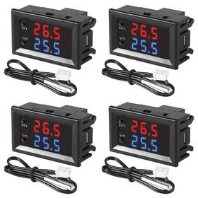 Coliao 687117710710 4pcs Dc 12v Electronic Temperature Controller Programmable -50 To 110 Heati
