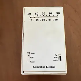 Rsu420gbcs Columbus Electric 24v Heat/cool Thermostat 50-90 New Freeship