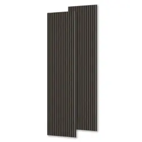 Wp24060-p2-jk Comforthomi 0.9 Inch X 1.97 Ft.x7.87 Ft. Brown Acoustic/sound Absorb 3d Oak Overlapping Wood Slat