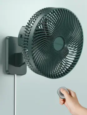 Comoistar 740283690566 10 Inch Oscillating Wall Mount Small Fan With Remote Control And Timer 4 Spe
