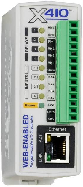 Controlbyweb X-410 Industrial Web-enabled Ethernet Relays Digital Inputs And Temperature