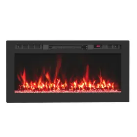 Hcst09229 Costway 36 Inch Smart Wifi Electric Fireplace Work With Alexa And Google Assistant Recessed