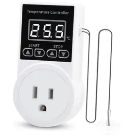 Jy001 Cosyseek-home Digital Thermostat Plug Socket Only Celsius Display Lcd Screen Temperature