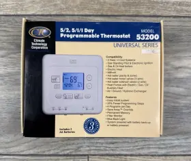 53200 Ctc 5/2 5/1/1 Day Programmable Thermostat Model New Old Stock Open Box