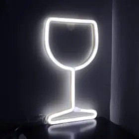 N-wg-04 Curyidy Neon Signs Wine Glass Lights Led Light For Bar Cool Stuff Battery/usb