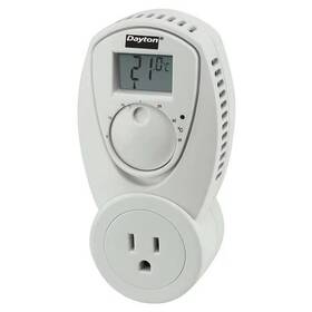Dayton 15f626 Portable Heating Thermostat Open On Rise 5 Degrees To 35 C Spst 110