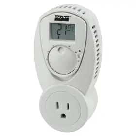 15f626 Dayton Portable Heating Thermostat Open On Rise 5 Degrees To 35 C Spst 110